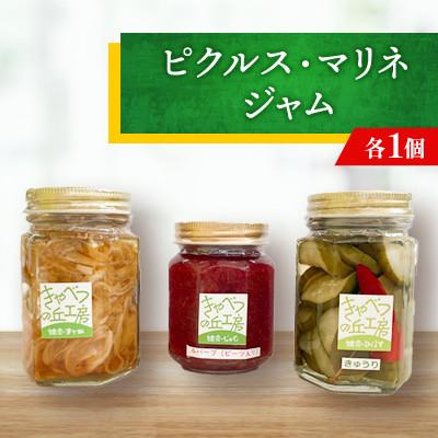ふるさと納税 嬬恋村 ピクルス・マリネ・ジャムの詰め合わせ◆3瓶セット