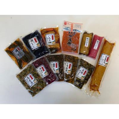 ふるさと納税 伊達市 [国産野菜使用]漬物食べ比べセット(全12種類入り)
