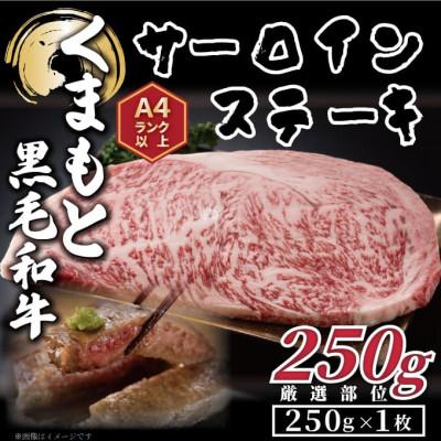 ふるさと納税 大津町 [A4〜A5]くまもと黒毛和牛 サーロインステーキ 250g(250g×1枚)(大津町)