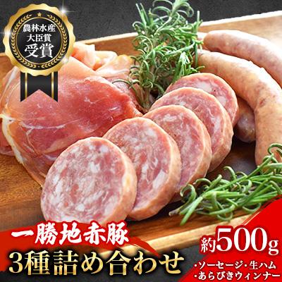 ふるさと納税 球磨村 農林水産大臣賞受賞 一勝地 赤豚 ソーセージ・生ハム詰合せ[淋種豚場]FKP9-259