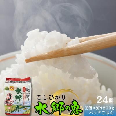 ふるさと納税 香取市 契約栽培 水郷の恵 コシヒカリ パックごはん200g