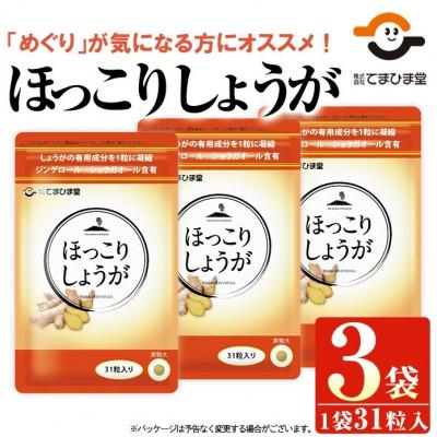 ふるさと納税 日置市 [てまひま堂]ほっこりしょうが(1袋31粒入り×3袋)鹿児島 日置市 1日1粒目安