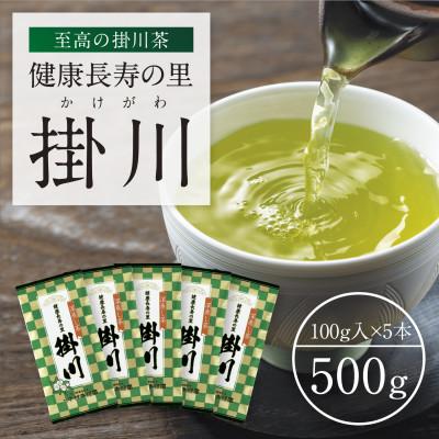 ふるさと納税 掛川市 特上深蒸し掛川茶「健康長寿の里 掛川」100g×5本