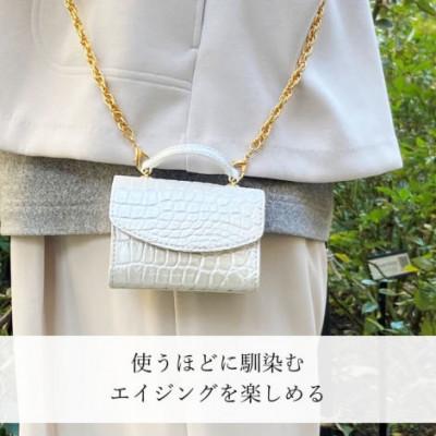 うなぎ0918さま専用【美品　美しい本革】　ショルダーバッグ　ヌメ　バイソン刻印 ふるさと納税 御代田町 【濱野皮革工藝 HAMANO バッグ】セラフィーナ