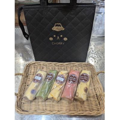 ふるさと納税 裾野市 スティッククレープ5個と保冷バッグセット