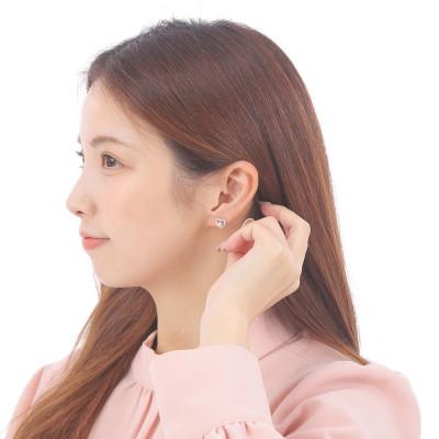 ふるさと納税 志摩市 老舗の真珠専門店・高品質 アコヤ真珠 ピアス 4.0〜4.5ミリ シルバー・ハート_2