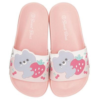 ふるさと納税 奈良市 キッズ シャワーサンダル 17cm [Sweet Bear ピンク] SDSH17 671975