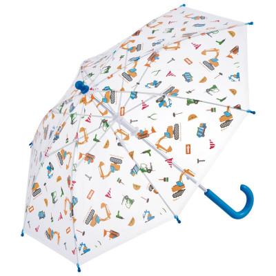 ふるさと納税 奈良市 キッズ ビニール傘 40cm 手開き軽量 UBV2[はたらくクルマ] 674211