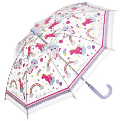 ふるさと納税 奈良市 キッズ ビニール傘 40cm 手開き軽量 UBV2[ユニコーン柄] 702600