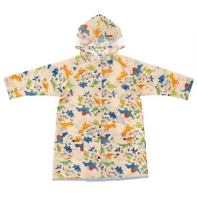 ふるさと納税 奈良市 キッズ レインコート [ディノサウルス(恐竜)]ランドセルに対応で通学にも便利 678516