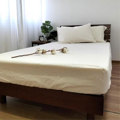 ふるさと納税 和歌山市 オーガニックコットンフランネルボックスシーツ シングル(100×200×30cm) KNBX-S