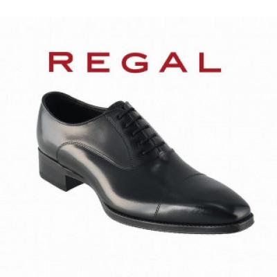 ふるさと納税 奥州市 REGAL革靴 ストレートチップ 21EL ブラック&lt;奥州市モデル&gt; 24.0cm [AM015]