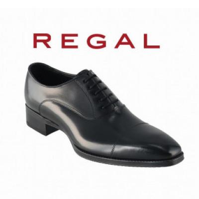 ふるさと納税 奥州市 REGAL革靴 ストレートチップ 21EL ブラック[奥州市モデル] 27.0cm [AM015]