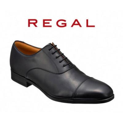 ふるさと納税 奥州市 REGAL革靴 ストレートチップ 21CL ブラック&lt;奥州市モデル&gt; 25.5cm [AM011]