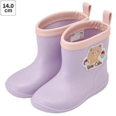 ふるさと納税 奈良市 キッズ ワッペン付きレインブーツ 14cm RIBTW14[Bear Cafe] 672071