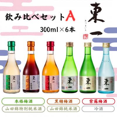 ふるさと納税 嬉野市 東一 飲み比べセットA(梅酒・日本酒) 300ml 6本