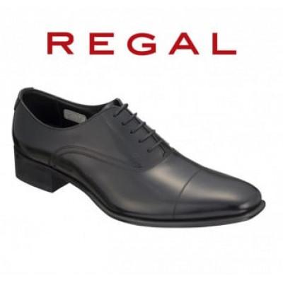 ふるさと納税 奥州市 REGAL革靴 ストレートチップ 725R ブラック[奥州市モデル] 23.5cm [AM007]