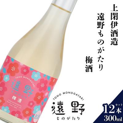 ふるさと納税 遠野市 遠野ものがたり 梅酒 300ml × 12本[上閉伊酒造]