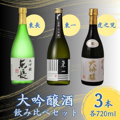ふるさと納税 嬉野市 嬉野市3蔵 大吟醸酒 飲み比べセット(東長・東一・虎之児) 720ml 3本