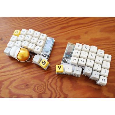 ふるさと納税 飛騨市 トラックボール付き40%左右分割キーボードキット