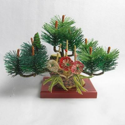 ふるさと納税 飯田市 水引置物 おめでたい若葉1本松竹梅