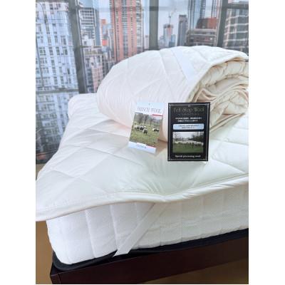 ふるさと納税 岸和田市 [セミダブル]ウオッシャブルフランスウール100%羊毛わたベッドパッド(120×200センチ)1枚