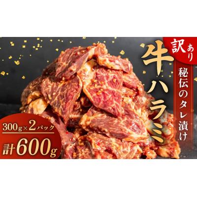 ふるさと納税 須崎市 訳あり 牛 ハラミ 秘伝のタレ 味付け 600g ( 300g × 2パック )