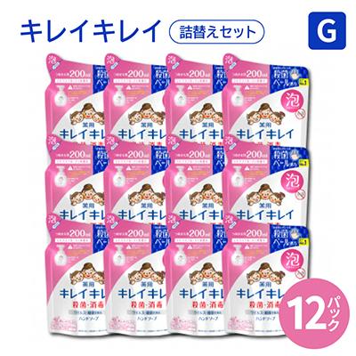 ふるさと納税 坂出市 キレイキレイ詰替えGセット【薬用泡ハンドソープ詰替え12パック】 | 