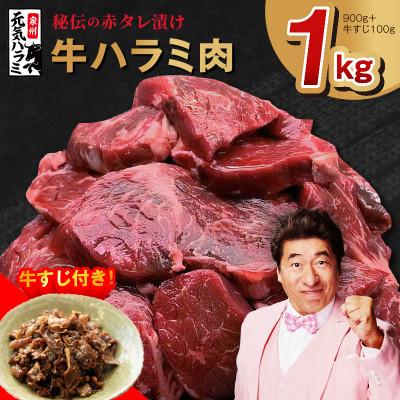 ふるさと納税 泉佐野市 [Yahoo!ふるさと納税限定]牛ハラミ肉 1kg(ハラミ 900g+牛すじ 100g)G3181