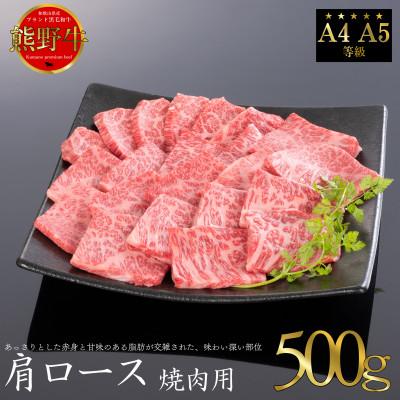 ふるさと納税 上富田町 [A4・A5]熊野牛 肩ロース 焼肉用 500g