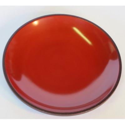 ふるさと納税 高知市 土佐古代塗 朱銘々皿 2枚組[BF015]