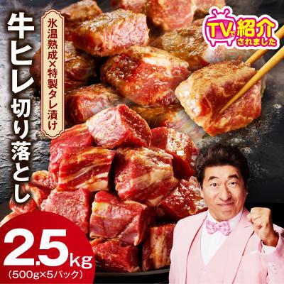 ふるさと納税 泉佐野市 [訳あり]牛ヒレ 切り落とし 2.5kg 小分け 500g×5P 氷温熟成×特製ダレ
