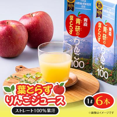 ふるさと納税 青森県 葉とらずりんごジュース　1000g×6本入り | 