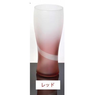 ふるさと納税 海南市 紀州塗り [ぬりもん de Verre] ビアグラス 単品 「シルキーライン・赤」 335ml