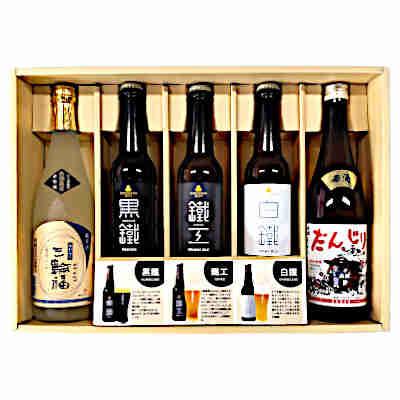 ふるさと納税 岸和田市 三輪福1本(純米)&amp;原酒だんじり1本&amp;岸和田ビール3本(鐵工、白鐵、黒鐵)