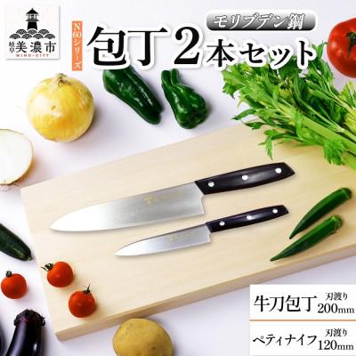 ふるさと納税 美濃市 N60シリーズ 包丁 2本セット 牛刀 200mm ペティナイフ 120mm 竹内刃物製作所 岐阜県