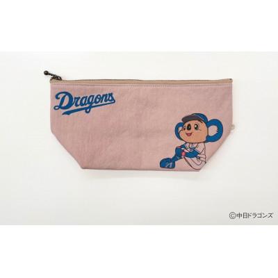 ふるさと納税 大垣市 [中日ドラゴンズとのコラボアイテム]のこり染×ドアラポーチ あずき