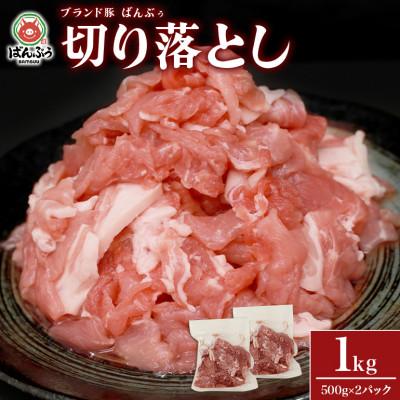 ふるさと納税 小美玉市 ブランド豚「ばんぶぅ」小分け 切り落とし 1kg(500g×2パック)