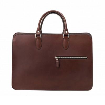 ふるさと納税 福岡市 FogliaA4ビジネスバッグ ダークブラウン SR004VC02