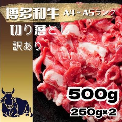ふるさと納税 筑紫野市 [訳あり][A4〜A5ランク]博多和牛 切り落とし500g(250g×2個)(筑紫野市)