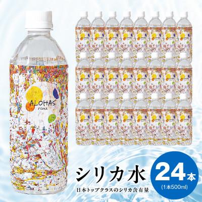 ふるさと納税 泉佐野市 ALOHAS シリカ水 合計12L (500ml×24本入り)