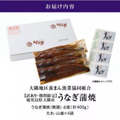 ふるさと納税 鹿屋市 【数量限定】鹿児島県大隅産うなぎ蒲焼4尾(計400g