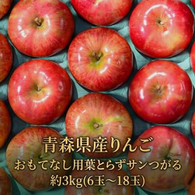 ふるさと納税 鶴田町 [26年9月から順次発送]平均糖度12度以上! 葉とらずサンつがる 約3kg おもてなし用 クール便