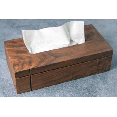ふるさと納税 宇城市 ティッシュケース ウォールナット 天然無垢材