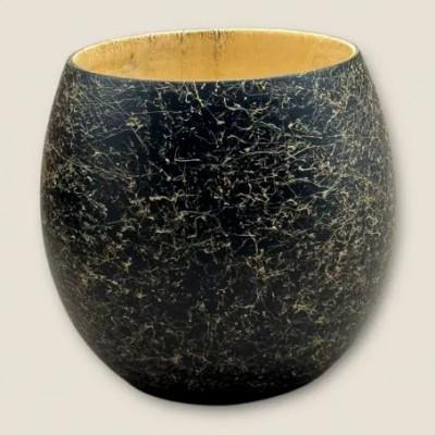 ふるさと納税 九度山町 木製 エッグカップ 乱糸マット仕上げ 漆黒