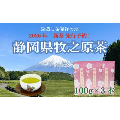 ふるさと納税 牧之原市 [2026年先行予約]静岡牧之原茶「新茶」初摘 計300g(100g×3本)