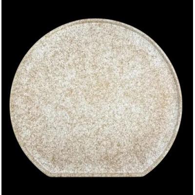 ふるさと納税 九度山町 木製 半月トレイ 乱糸 (マット仕上げ) 純白