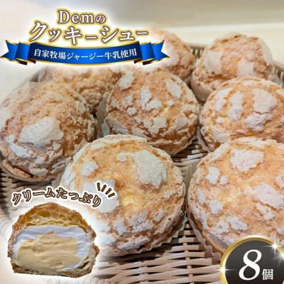 ふるさと納税 小林市 [自家牧場ジャージー牛乳使用]Demのクッキーシュー 100g×8個(小林市)(E053)