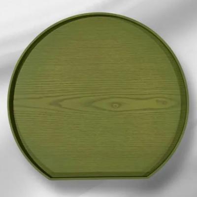 ふるさと納税 高野町 半月トレイ 若草色