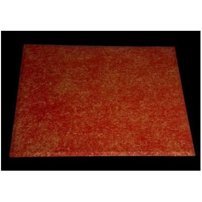 ふるさと納税 高野町 木製 ランチョンマット 乱糸(マット仕上げ) 本朱